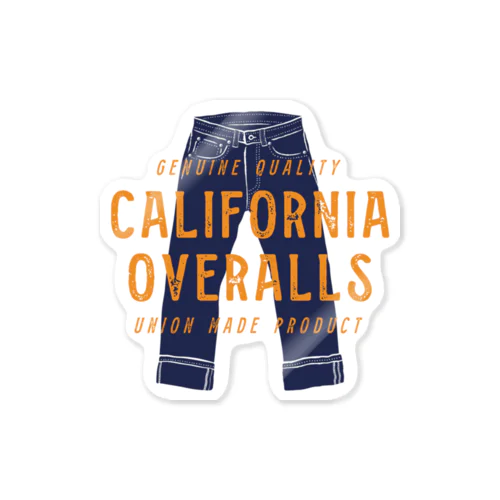 California Overalls Sticker