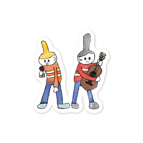 道路のミュージシャン ステッカー Sticker
