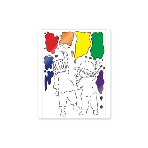 人生は色とりどりなんよ Sticker