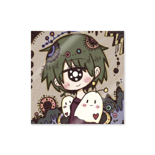 単眼とおばけちゃん Sticker