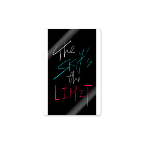 The sky's the limit Sticker