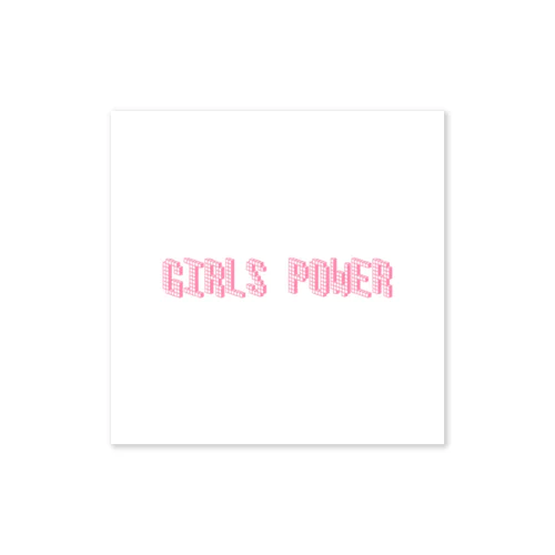 GIRLS POWER ステッカー
