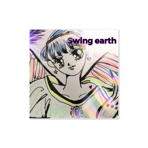 Swing earth ステッカー