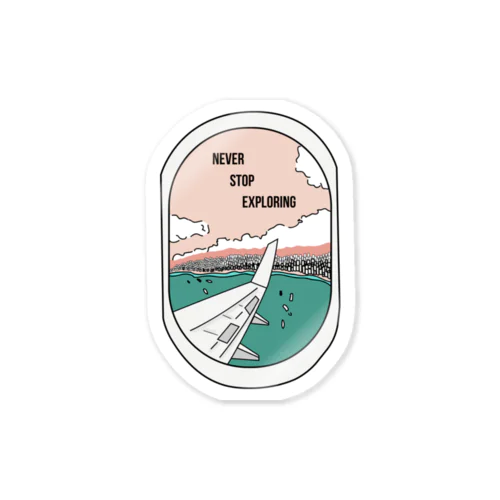 Never Stop Exploring Sticker