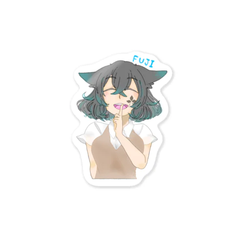 黒狐 藤 Sticker