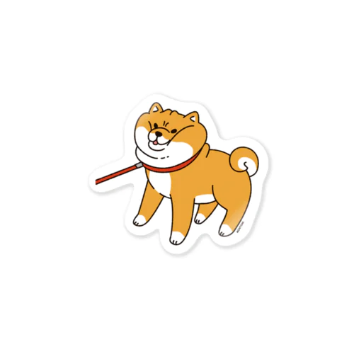 散歩から帰りたくない柴犬 Sticker