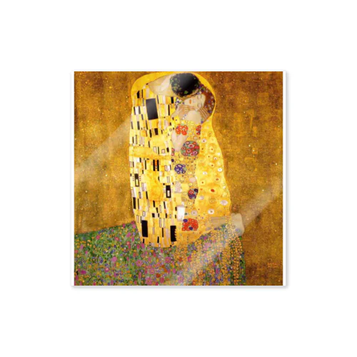 グスタフ・クリムト / 接吻 / 1908 /The Kiss / Gustav Klimt ステッカー