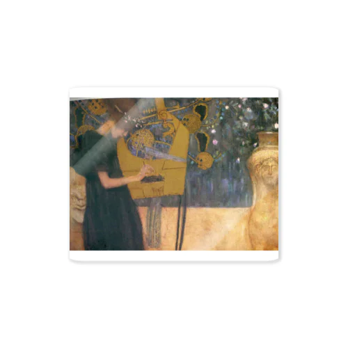 グスタフ・クリムト / 音楽 / 1895 / Music / Gustav Klimt Sticker