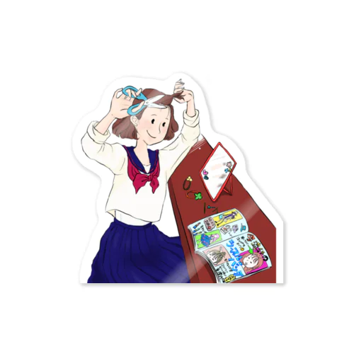 可愛くなりたい女の子 Sticker