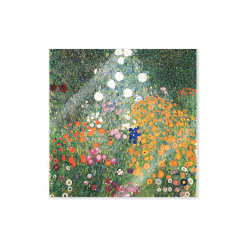 グスタフ・クリムト / 1907 /Flower Garden / Gustav Klimt Sticker