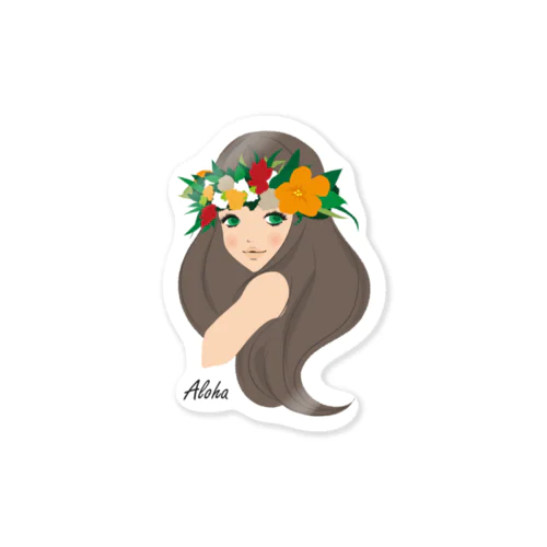 Hula girl Sticker