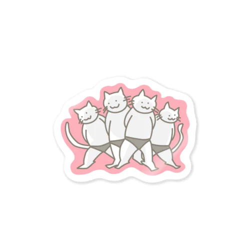 パンツをはいたねこ４人組 Sticker