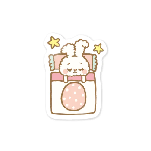 眠りうさちゃんステッカー Sticker