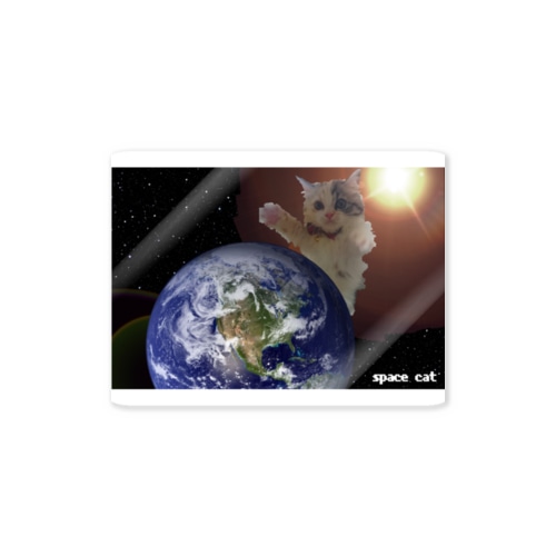スペースキャット地球侵略 Sticker