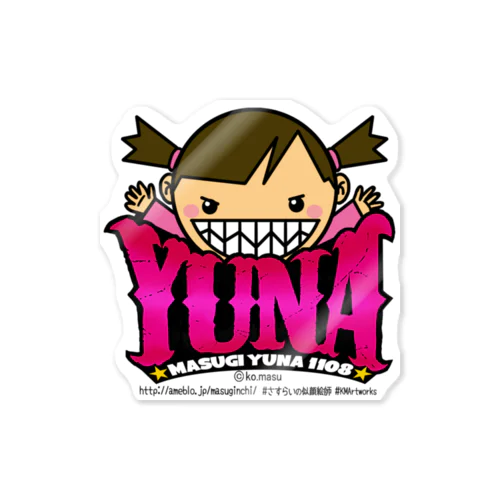 Yuna ステッカー