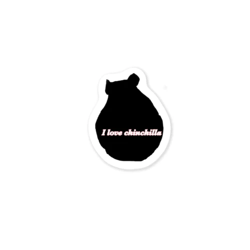 I lovechinchilla Sticker