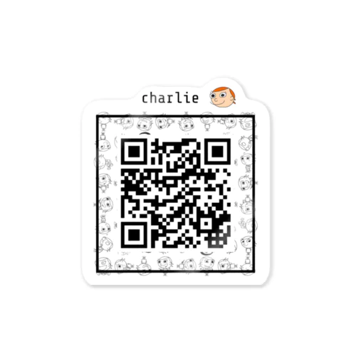 QR charlie ステッカー