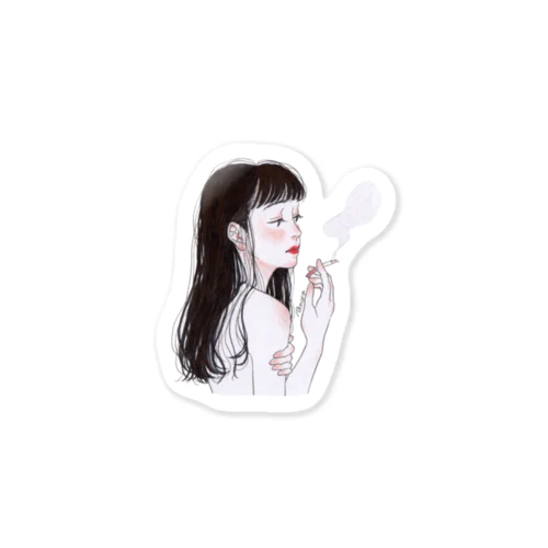 女子 1 Sticker