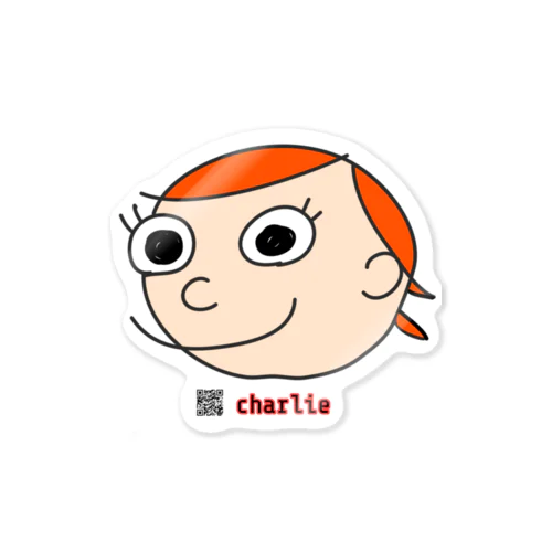 charlie QR color ver. Sticker