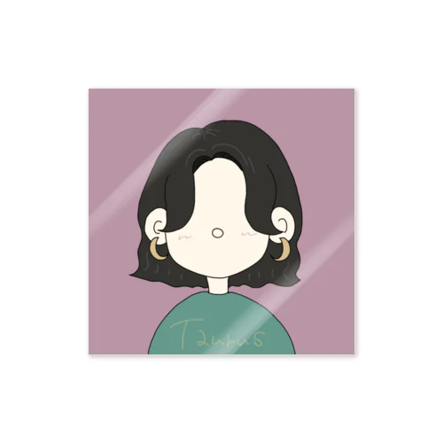 おうし座の女の子 Sticker