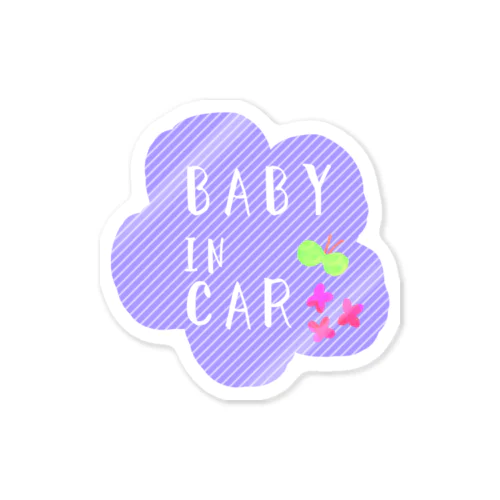 BABY in CAR 스티커