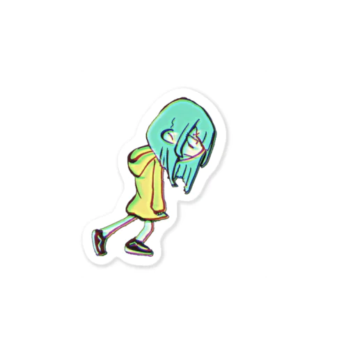 Girl A Sticker