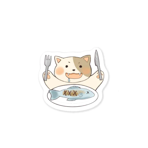 食いしん坊なねこちゃん Sticker