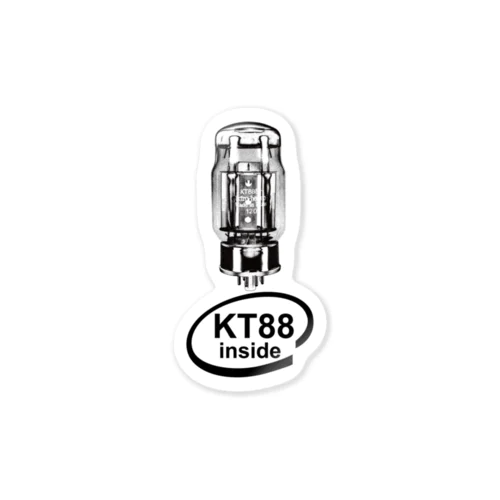 真空管KT88黒 Sticker