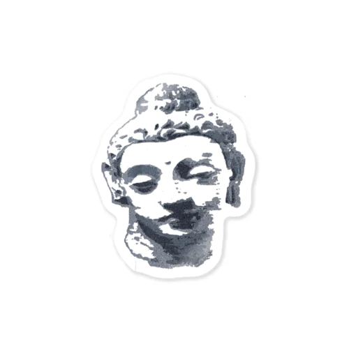 Buddha head Sticker