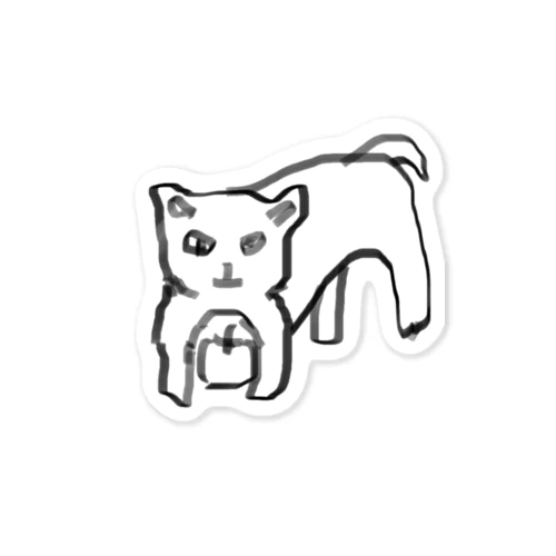 梨を守る猫 Sticker