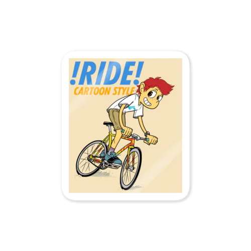 !RIDE! (CARTOON STYLE) Sticker