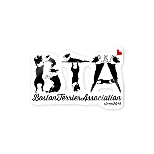ボストンテリア同好会(BTA) Sticker