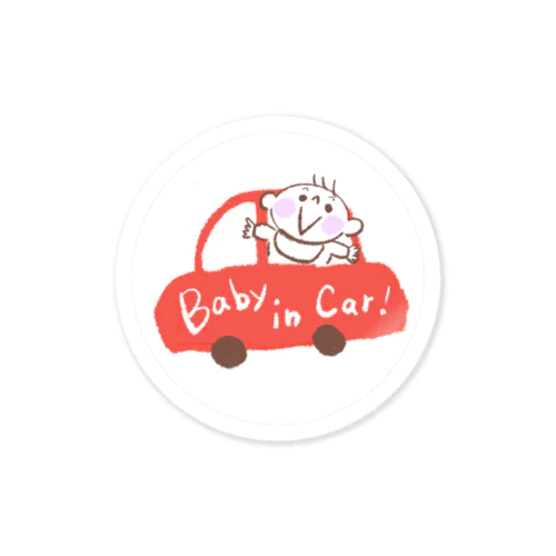 Baby in Car　ステッカー ステッカー