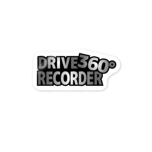 ドラレコシール360（プレート風１） Sticker