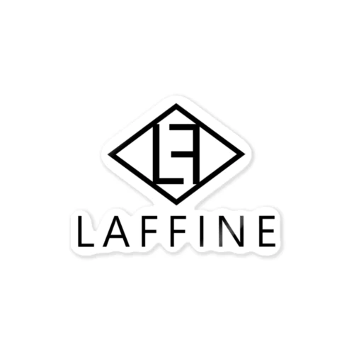 LAFFINE①black ステッカー