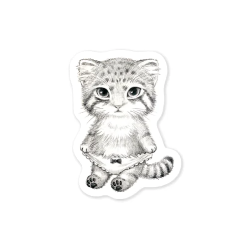 マヌルねこぱんつ Sticker