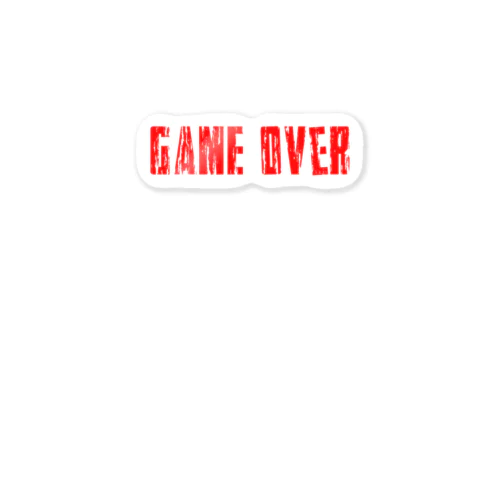 GAME OVER ステッカー