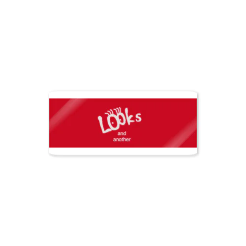 赤ロゴ ステッカー Sticker