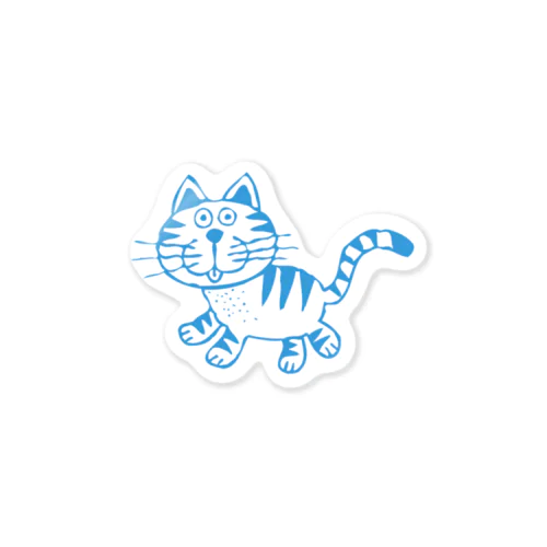 ねこ（あお Sticker