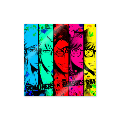 remainers × GLASSES DAY ステッカー