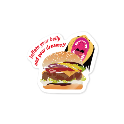 ハンバーガー Sticker