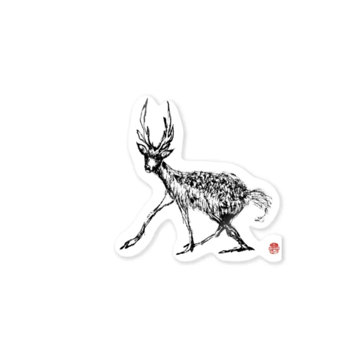 deer ステッカー