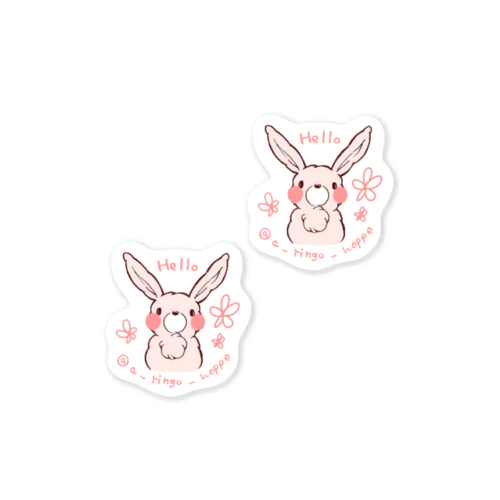 SOLD OUT🎀もふもふうさぎ プチset Sticker