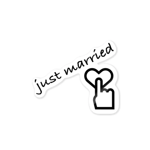 just married ステッカー