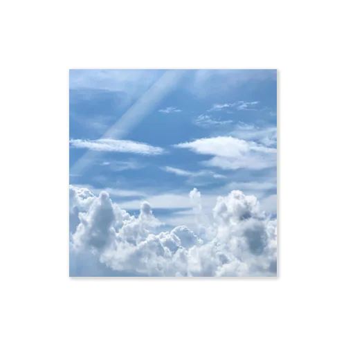 青空、雲、空と雲 Sticker