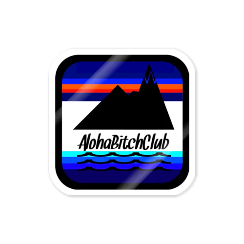 AlohaBitchClub ロゴTシャツ Sticker