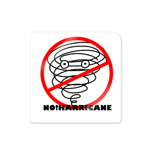 No!Harricane Sticker