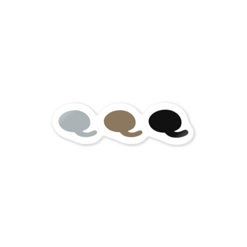 Qoobo 3colors Sticker