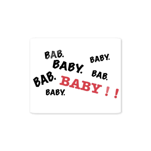 BaB.Baby!! Sticker