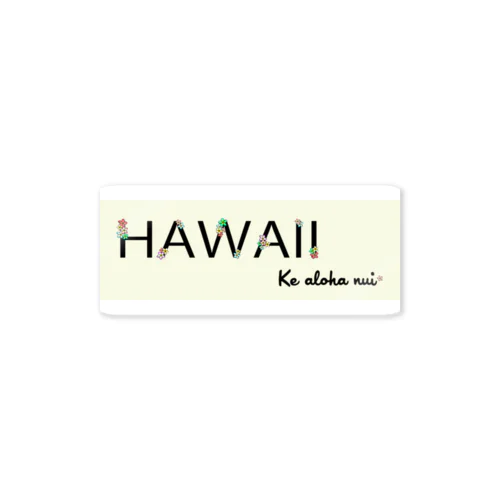 HAWAII　プルメリア Sticker